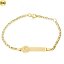 Pulsera en oro amarillo 18k de bebé con elefante 15,50 cm